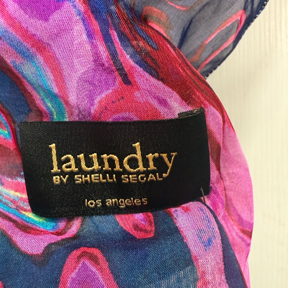 Laundry By Shelli Segal Vibrant Multicolor Scarf - Picture 2 of 6